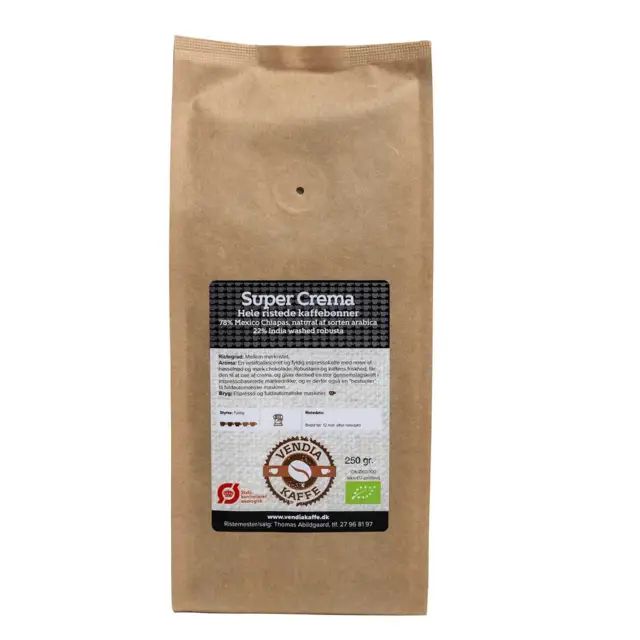 Vendiakaffe - Super Crema Økologisk