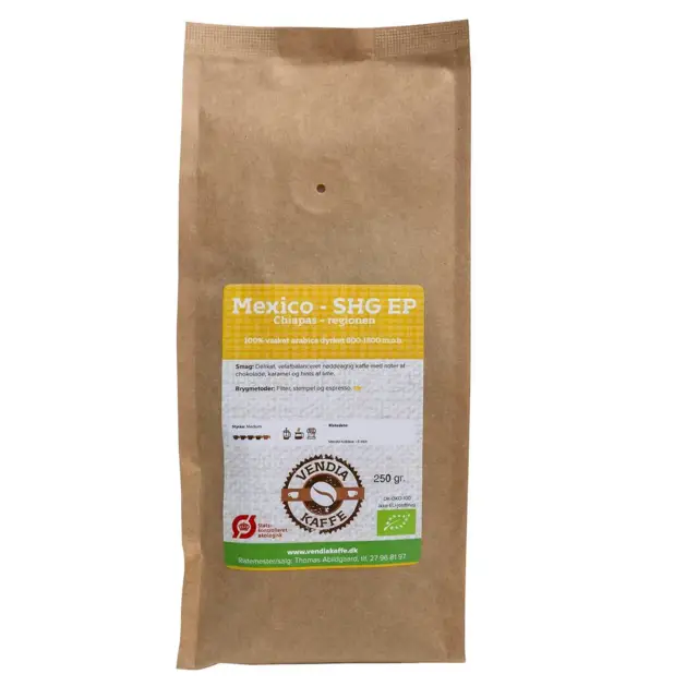Vendiakaffe - Mexico Strictly Hard Bean EP – “Womens Coffee” – Chiapasregionen – Økologisk